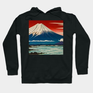 Mount Fuji inspired by Hokusai Hoodie